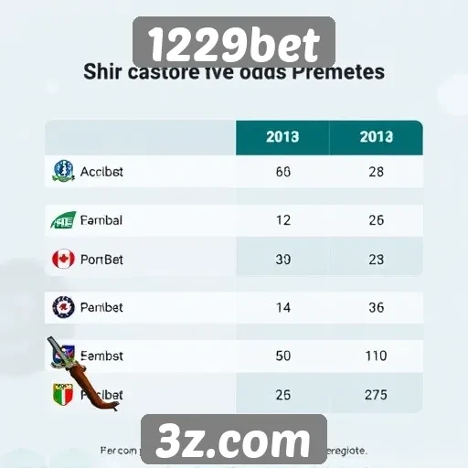 Comparação de odds entre 1229bet e concorrentes